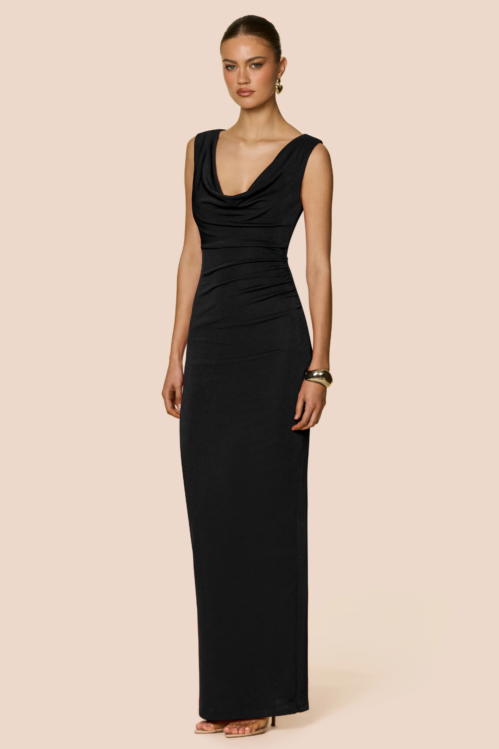 CRUSH DRAPE GOWN